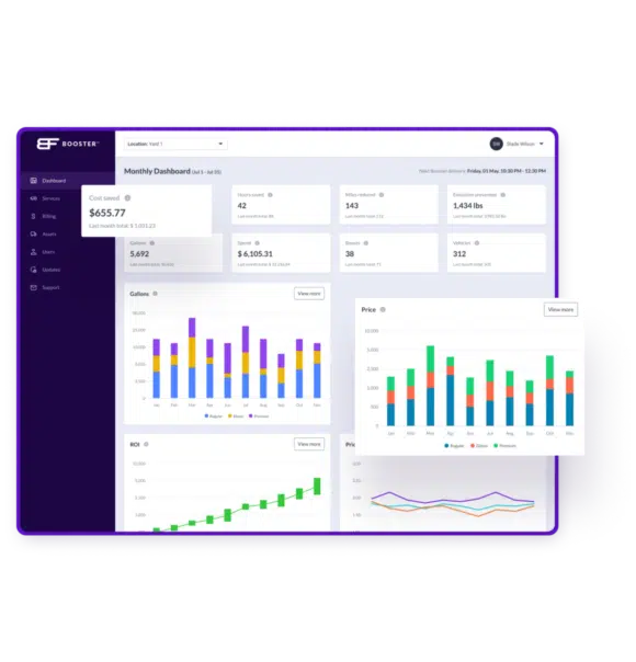 booster energy dashboard